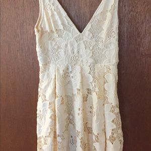 White lace dress